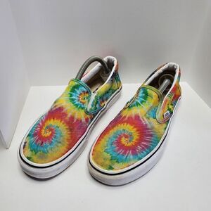 Vans Rainbow Tye Die Multicolor Classic Slip-on.Unisex Size 7.5 men size 9women